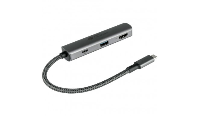 "GoodConnections HUB-C002A USB-C HUB 3-Port 1xHDMI; 1xUSB-C; 1xUSB 3.0 Anthrazit"