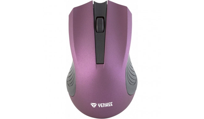 2.4GHz optical symmetrical wireless mouse, 3 buttons, Purple