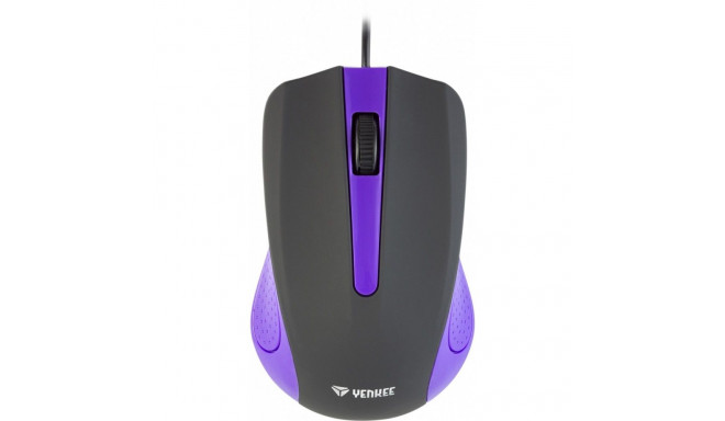USB wired mouse, 3 buttons, rubberized surface