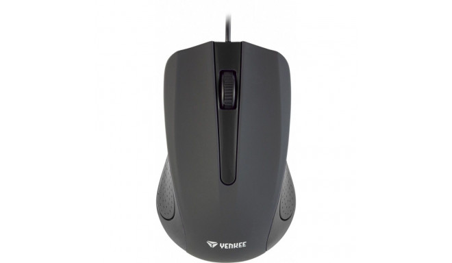 USB wired mouse, 3 buttons, rubberized surface, 1000DPI