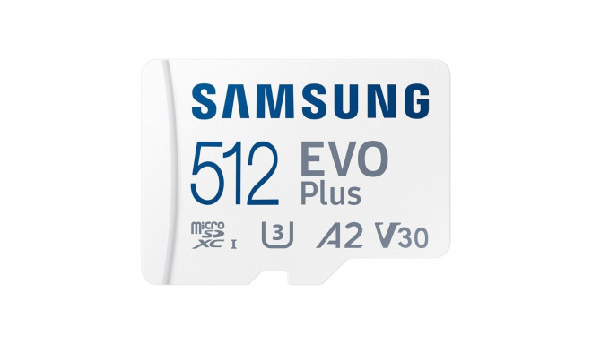 Samsung | microSD Card | EVO Plus | 512 GB | microSDXC | Flash memory class 10