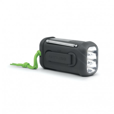 Muse kaasaskantav päikesepatareiga raadio vändaga ja taskulambiga MH-08 MB AUX in Bluetooth FM-raadi