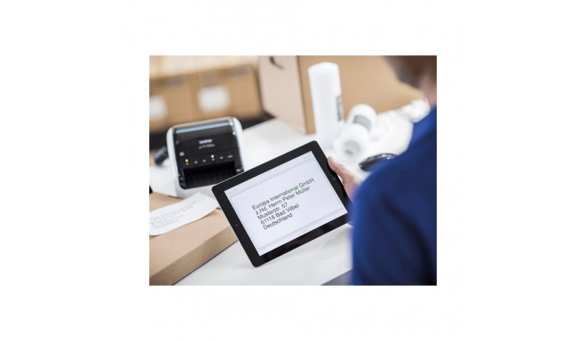 Brother QL-1110NWBC mono termiline sildiprinter Wi-Fi valge/must