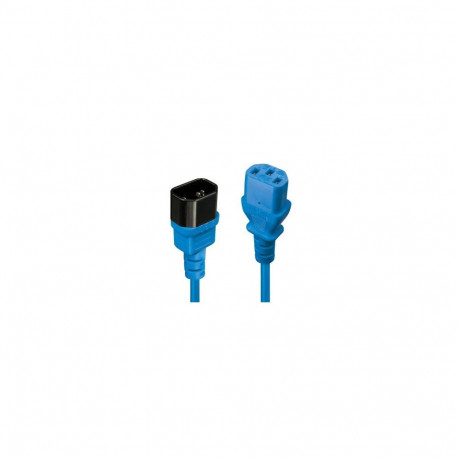 LINDY CABLE POWER IEC EXTENSION 0.5M/BLUE 30470