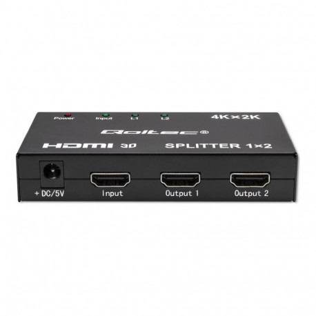 QOLTEC 51796 Active HDMI Splitter 2 x HDMI 4K x 2K / 3.4Gb/s