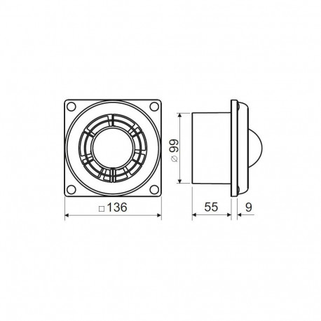 AXIAL FAN B2 100 T aksiaalventilaator