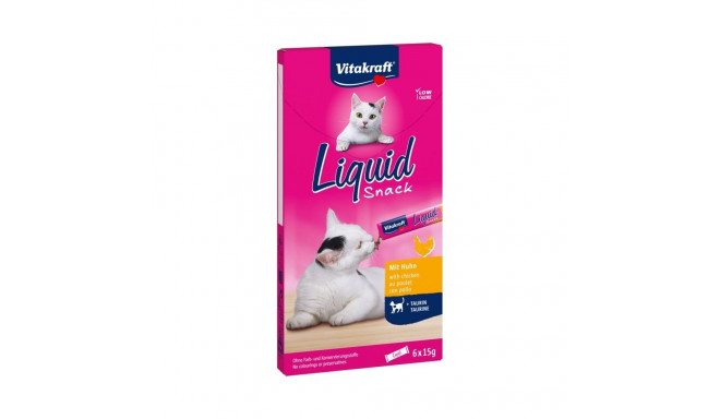VITAKRAFT Liquid Snack Chicken - cat treats - 6 x 15g