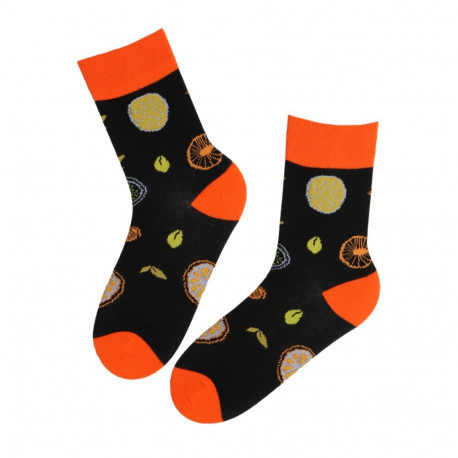 SOKISAHTEL LEMONUPPY tsitrustega puuvillased sokid 444