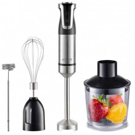 Adler | AD 4627 | Hand Blender Set | 1800 W | Number of speeds 20 | Turbo mode | Chopper | Stainless