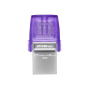 Kingston | DataTraveler | DT Micro Duo 3C | 256 GB | USB Type-C and Type-A | Purple
