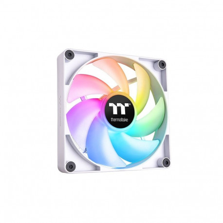 The Thermaltake CT120 ARGB 2Pack Snow is a set of two 120mm PWM cooling fans design