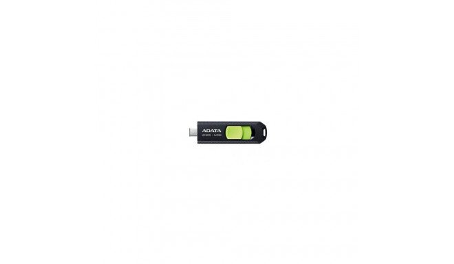 ADATA MEMORY DRIVE FLASH USB-C 64GB/ACHO-UC300-64G-RBK/GN