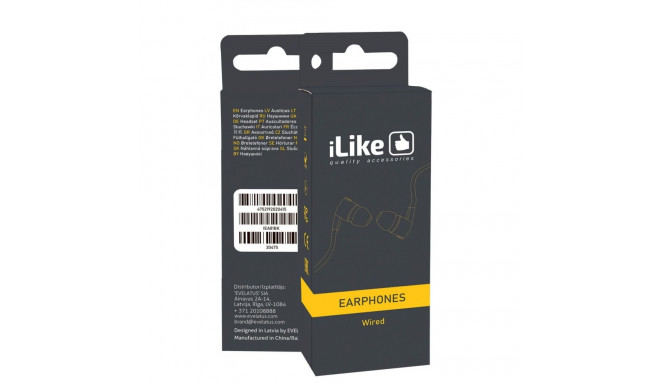 iLike - iLike Earphones IEA01BK 3.5mm Black