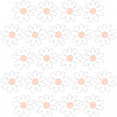 Pastelowe Lovesticker daisies VII