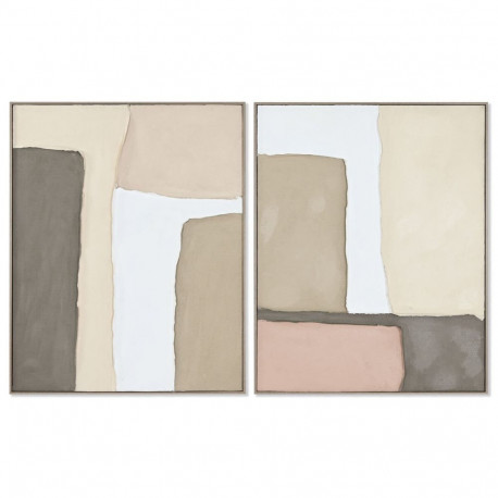Maal Home ESPRIT Abstraktne Linna 82,2 x 4,5 x 102 cm (2 Ühikut)