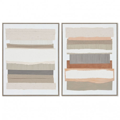 Glezna Home ESPRIT Abstrakts Urbāns 62,3 x 4,5 x 82,3 cm (2 gb.)