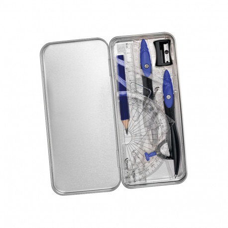 Geomeetria komplekt Deepsea Paradise 9 osa metallkarbis, Maped