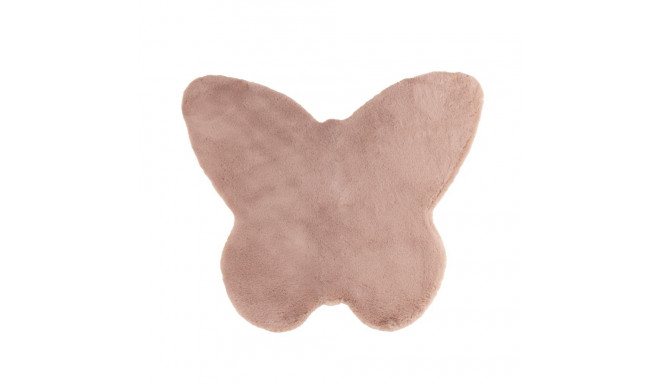 FUR FAKE RABBIT 70X80CM PINK BUTTERFLY