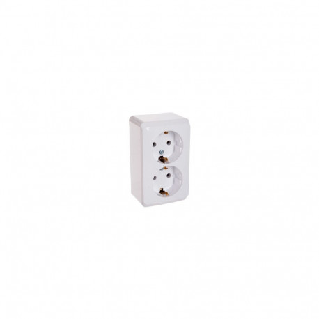 Pinnapealne pistikupesa 2-ne maandusega PRIMA