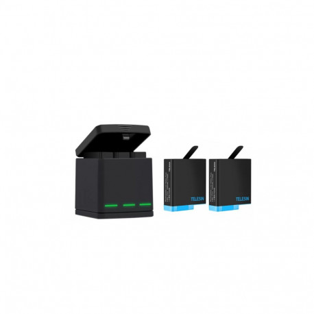 Telesin Box three-channel charger for GoPro Hero 5/6/7/8 + 2 batteries (GP-BNC-801)