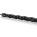 Power strip for RACK 16A PDU,16xSCHUKO,vertical
