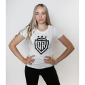 Dinamo - Women's T-SHIRT DINAMO WITH BLACK PRINT M White