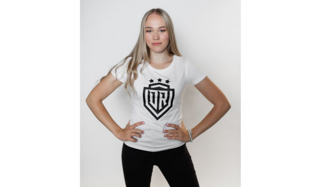 Dinamo - Women's T-SHIRT «DINAMO» WITH BLACK PRINT L White