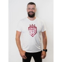 Dinamo - Men's T-SHIRT S DINAMO WITH RED METALLIC PRINTING White