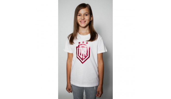 Dinamo - CHILDREN'S T-SHIRT 8Y «DINAMO» WITH RED METALLIC PRINTING White