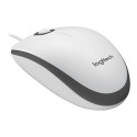 Logitech M100 Corded mouse White 5704174990390