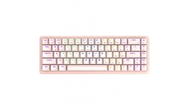 Rampage Low Profile REBEL Red switch keyboard (REBEL-PINK)