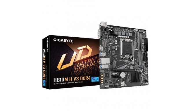 Gigabyte | H610M H V3 DDR4 | Protsessoriperekond Intel | Protsessoripesa LGA1700 | DDR4 DIMM | Toeta