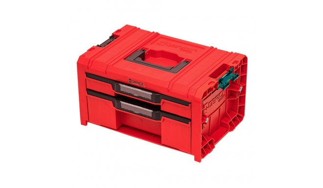 QBRICK PRO tool box with 2 drawers 2.0 EXPERT RED