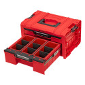 QBRICK PRO tool box with 2 drawers 2.0 EXPERT RED