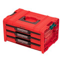 QBRICK PRO tool box with 3 drawers 2.0 EXPERT RED