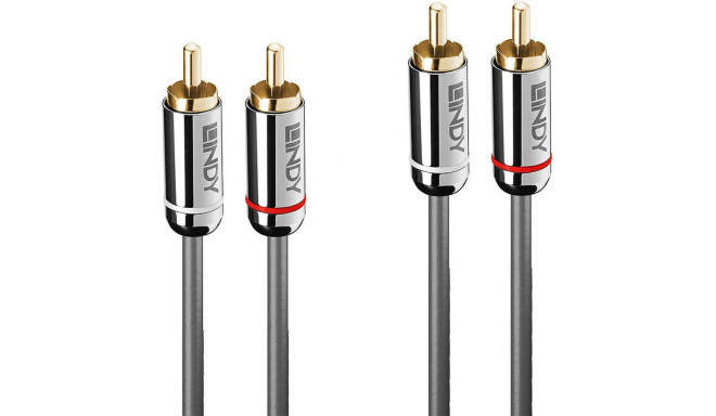 Lindy RCA (Cinch) x2 - RCA (Cinch) x2 kaabel 10m hõbedane (35349)