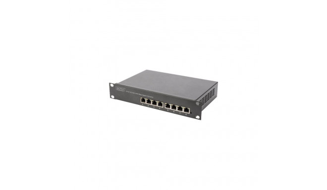 Digitus | 8-pordiline Gigabit Ethernet PoE lüliti | DN-95317 | Haldamata | Riiulisse paigaldatav | T