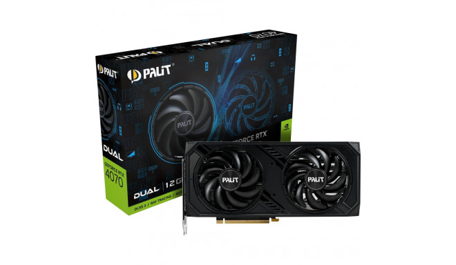 Palit GeForce RTX 4070 Dual 12GB GDDR6X graphics card (NED4070019K9-1047D)