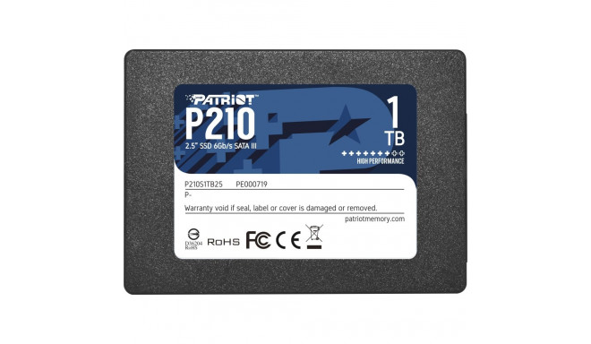 Patriot P210 1TB 2.5" SATA III SSD (P210S1TB25)