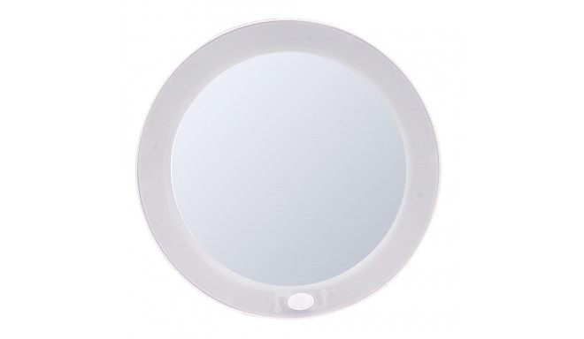 MAKE-UP MIRROR MULAN S WHT W/SUCTION LED