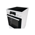 Gorenje | Cooker | GECS5C70WA | Hob type Vitroceramic | Oven type Electric | White | Width 50 cm | G