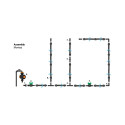 Komplekt koos WATER FLOW DRIP voolikuga - 100m koos taimeriga
