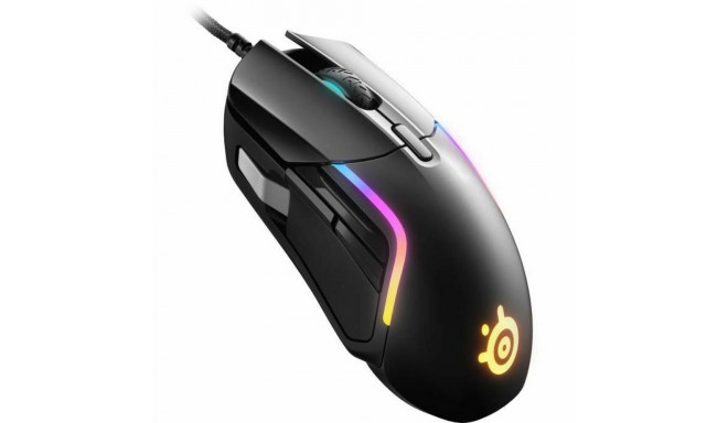 Mouse SteelSeries Rival 5 Black Gaming LED Lights With cable