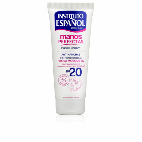Hand Cream Instituto Español Manos Perfectas 75 ml Spf 20 Rosehip