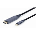 HDMI-DVI Adapter GEMBIRD CC-USB3C-HDMI-01-6 Must/Hall 1,8 m
