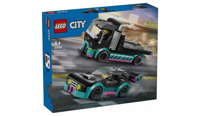 Konstruktsioon komplekt Lego Coche de Carreras y Camion de Transporte Mitmevärviline