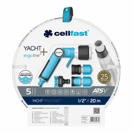 Tarvikute komplektiga voolik Cellfast Yacht PVC 20 m Ø 12,5 mm Pikendatav