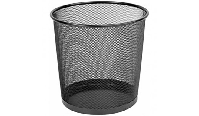 Rubbish bin Q-Connect KF00873 Black Metal 13 L