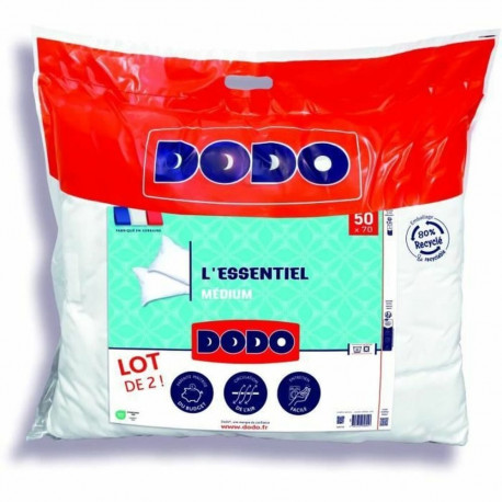 2 padja komplekt DODO L'Essentiel Médium Valge 50 x 70 cm