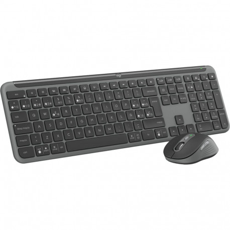 Klaviatuur ja Hiir Logitech MK950 Grafiithall Hispaaniakeelne Qwerty
